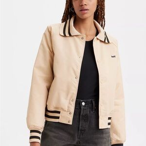 Levi's Women's Cream Bomber Jacket